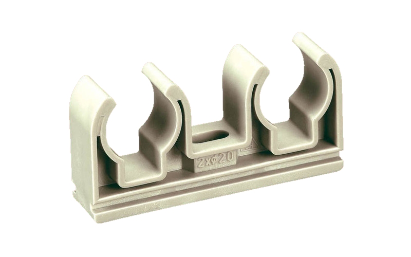 Зажим двойной Ø20x2  FV-Plast